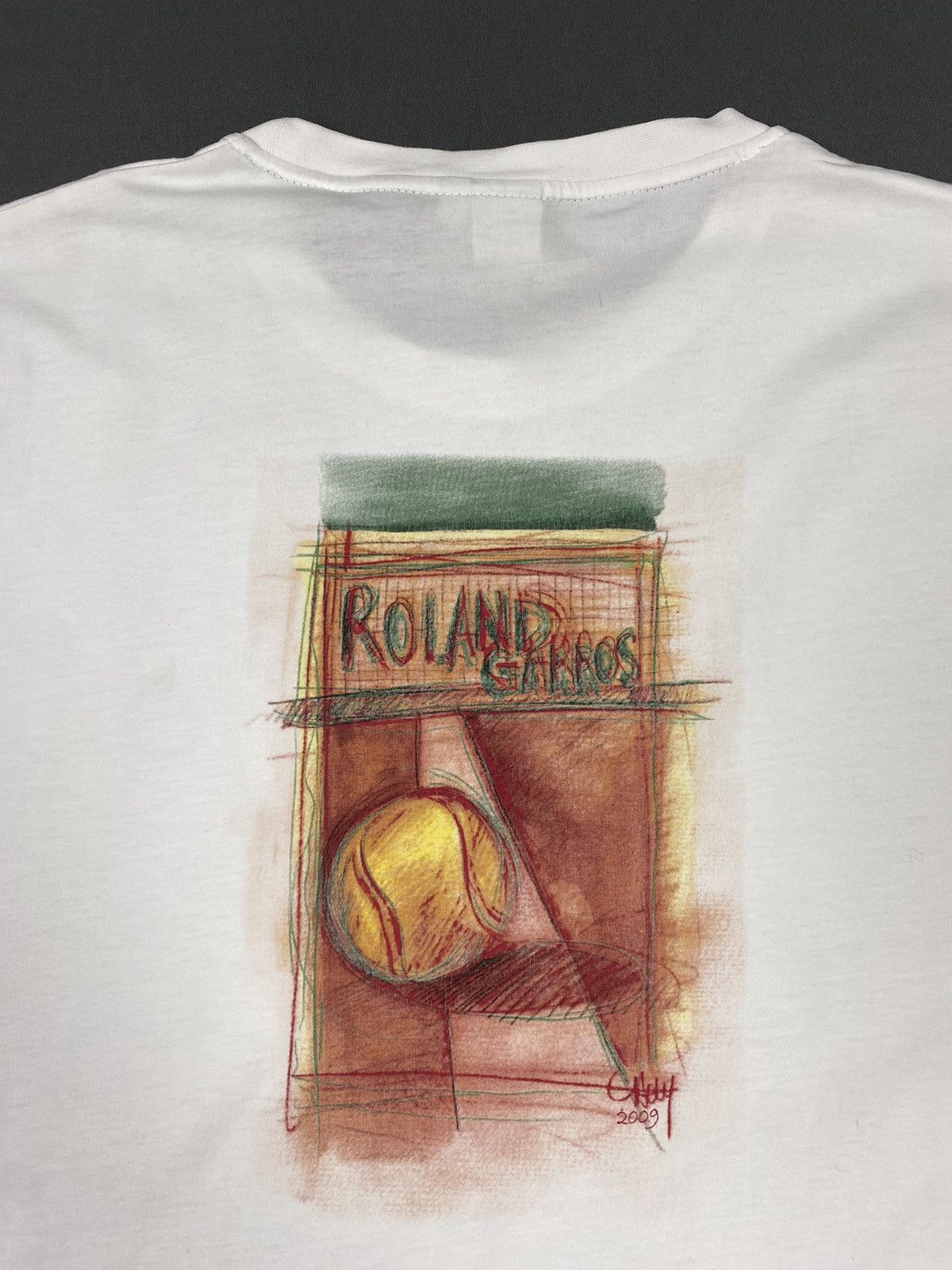Other 2009 Roland Garros Official Court Art Graphic Tee Size US XL / EU 56 / 4 - 6 Thumbnail
