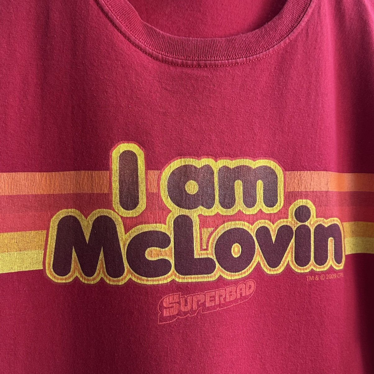 Gildan Vintage 2009 I Am McLovin Superbad Promo Movie Tee Size US L / EU 52-54 / 3 - 4 Thumbnail