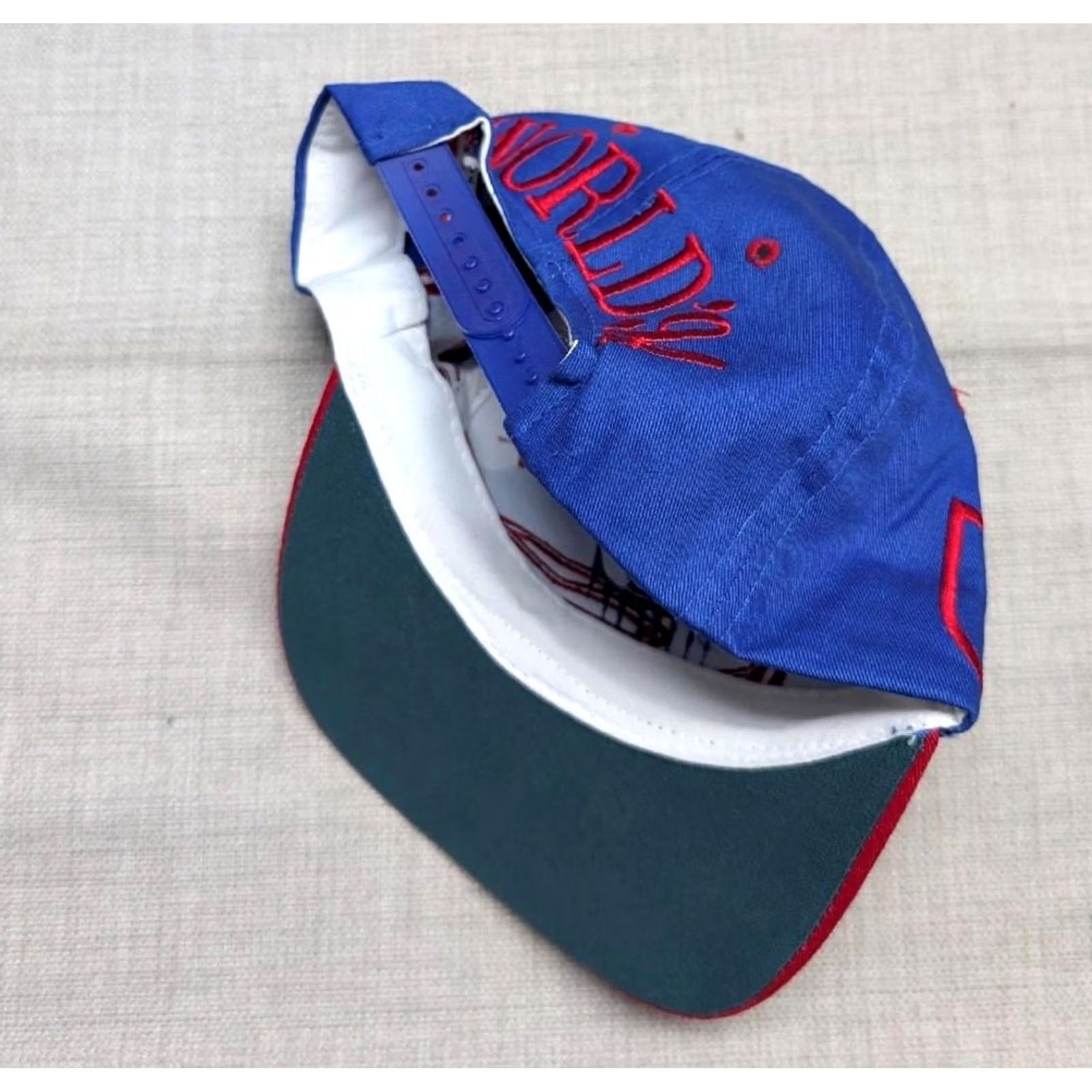 Vintage VINTAGE 1994 WORLD CUP IN LINE Hat Men Adjustable Blue Cotton Soccer USA 1990s snapback Size ONE SIZE - 3 Thumbnail