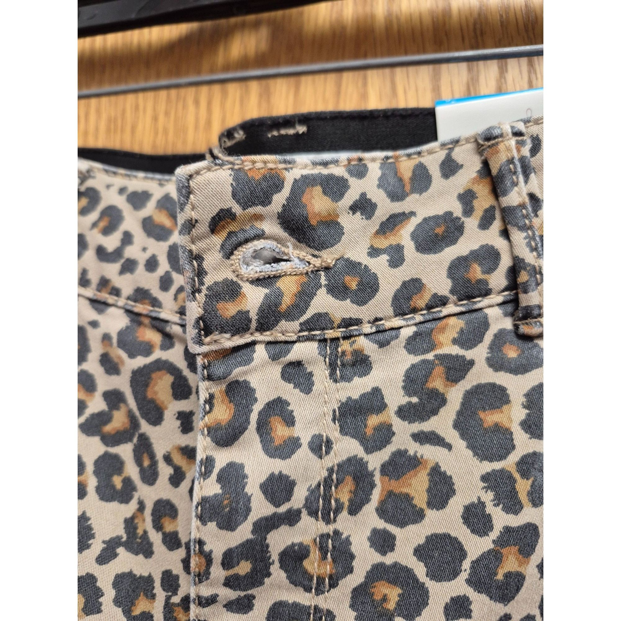 Other Knox Rose Womens Leopard Print Ankle Skinny Pants Size 8 Com Size 30" / US 8 / IT 44 - 4 Thumbnail