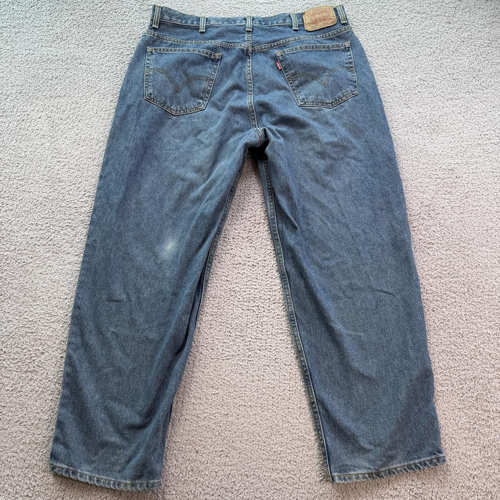 Levi's Vintage Y2K Levi’s 560 Baggy Jeans Light Wash Loose 40x30 Size US 40 / EU 56 - 2 Thumbnail