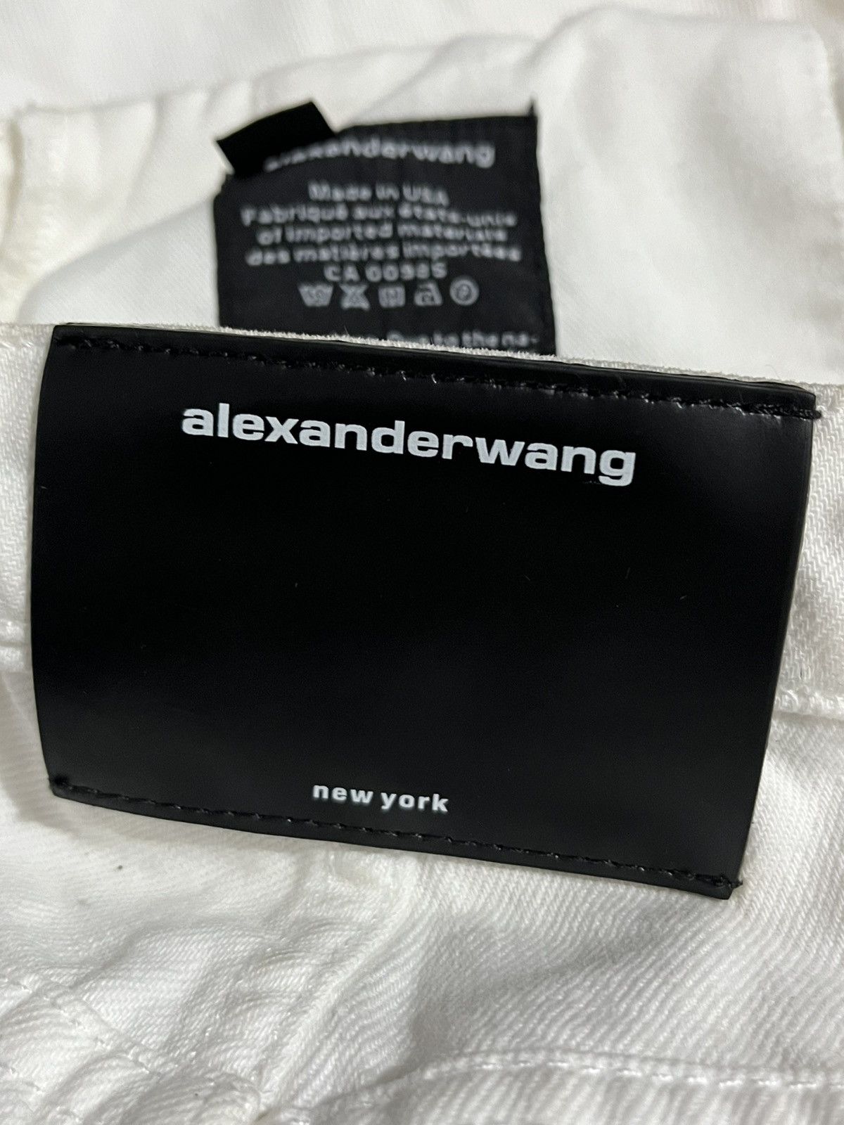 Alexander Wang Vintage Alexander Wang White Bite Flip Fold Over Embroidered Size US 27 - 10 Thumbnail