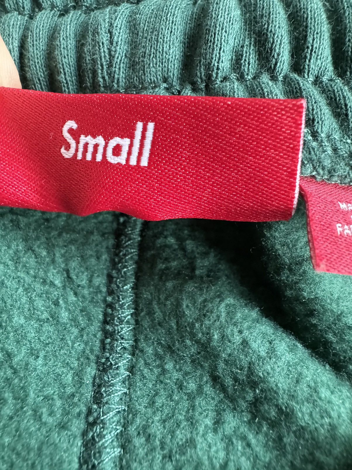 Supreme Supreme Satin Applique Sweatpant - Dark green Size US 30 / EU 46 - 4 Thumbnail
