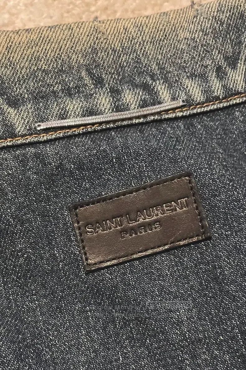 Saint Laurent Paris Saint Laurent Paris Blue Washed Denim Jacket Size US M / EU 48-50 / 2 - 4 Thumbnail