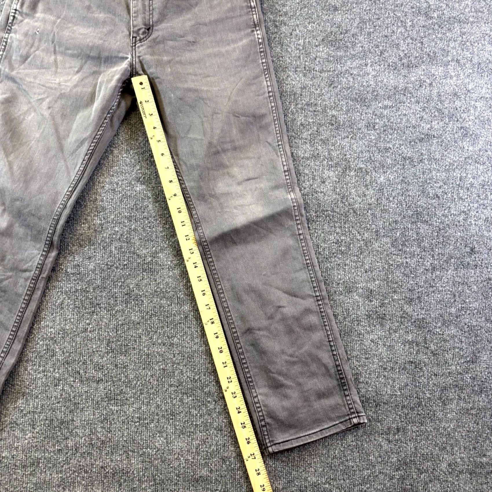 Levi's Levi's 511 Jeans Mens Gray Denim Slim Fit Tapered Stretch 32x30 Punk Goth Skater Size US 32 / EU 48 - 4 Thumbnail