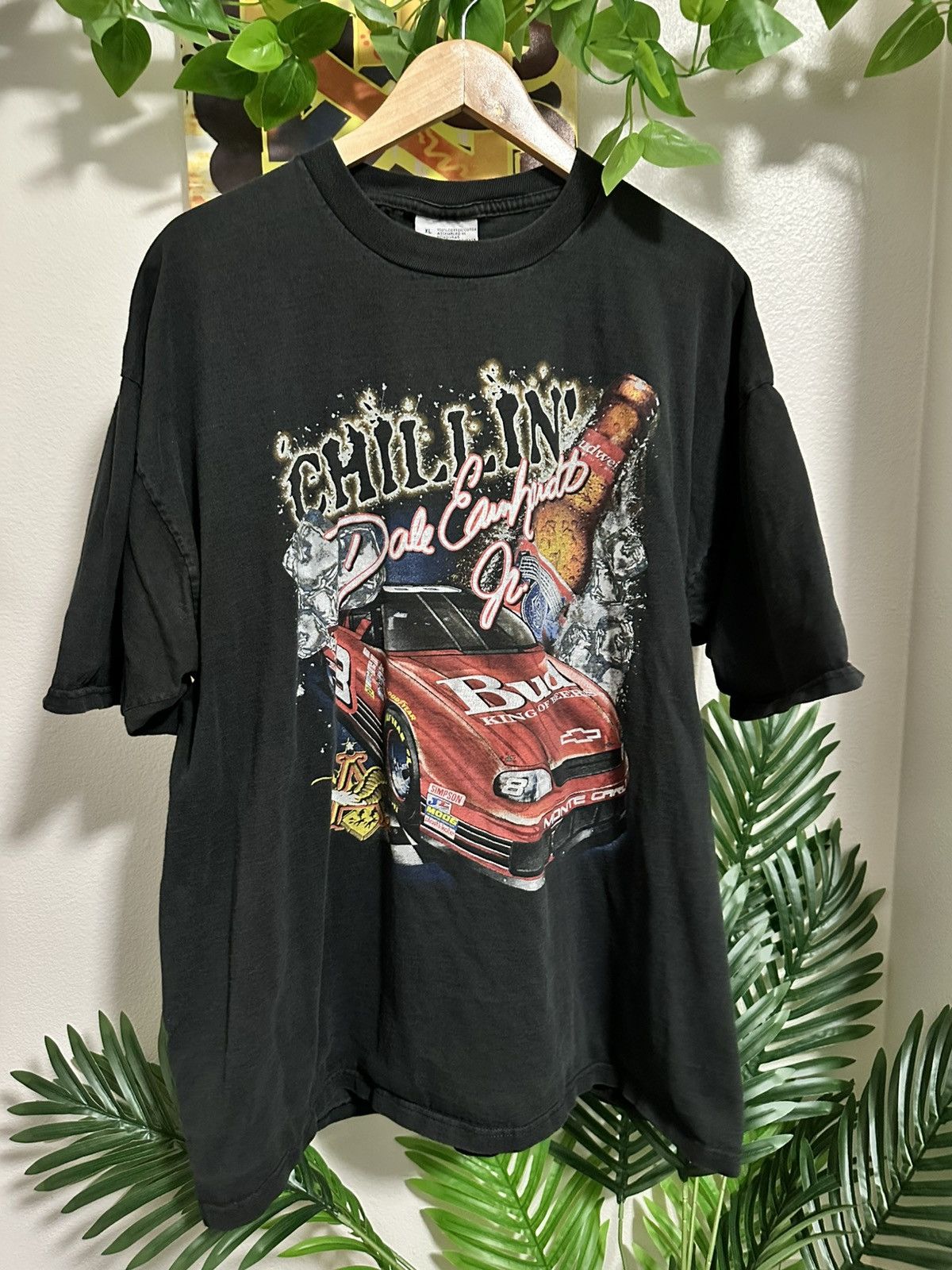 Vintage Vintage 1999 dale earndhart jr budweiser nascar shirt Size US XXL / EU 58 / 5 - 1 Thumbnail
