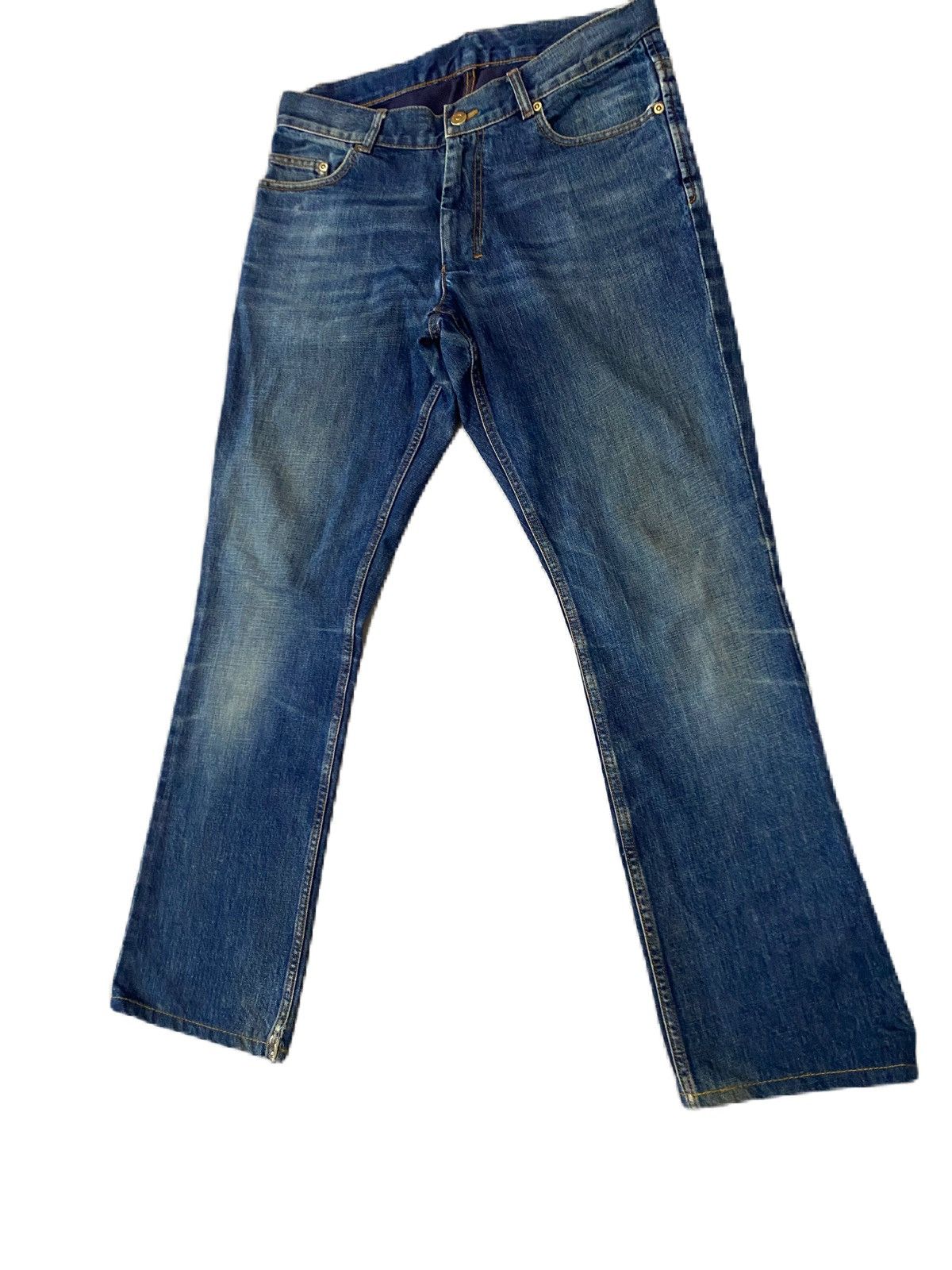 Yves Saint Laurent YVES SAINT LAURENT DISTRESS DENIM STRAIGHT TYPE Size US 32 / EU 48 - 3 Thumbnail