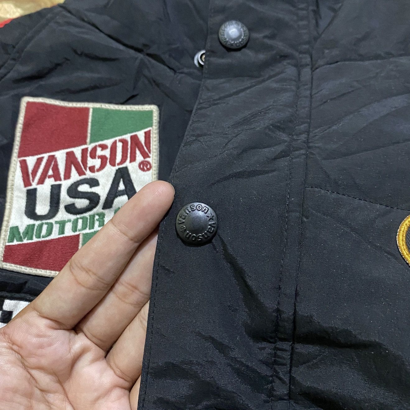 Japanese Brand × Vanson Leathers Vanson leathers down jacket Size US XXL / EU 58 / 5 - 5 Thumbnail