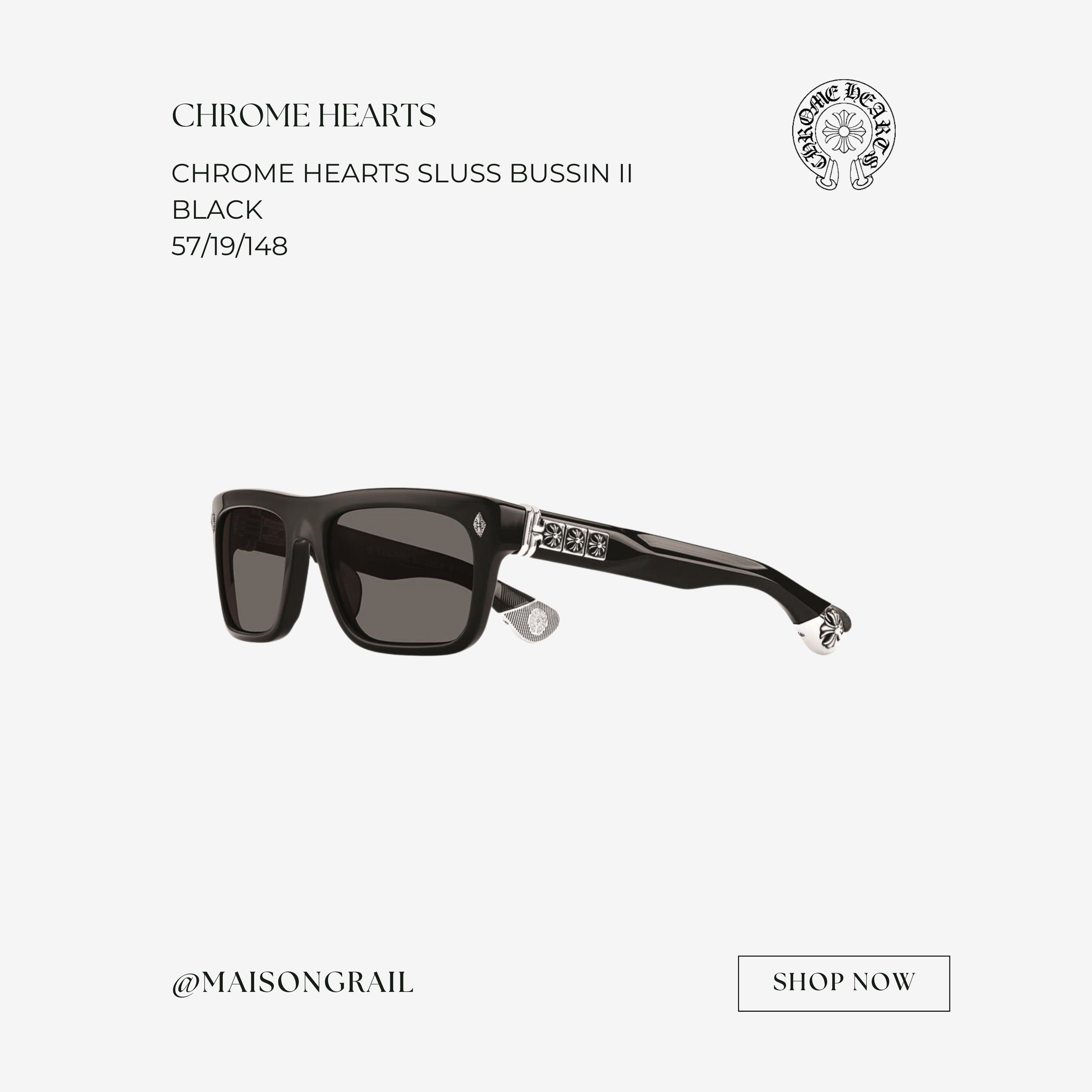 Chrome Hearts CHROME HEARTS SLUSS BUSSIN II SUNGLASSES Size ONE SIZE - 1 Thumbnail