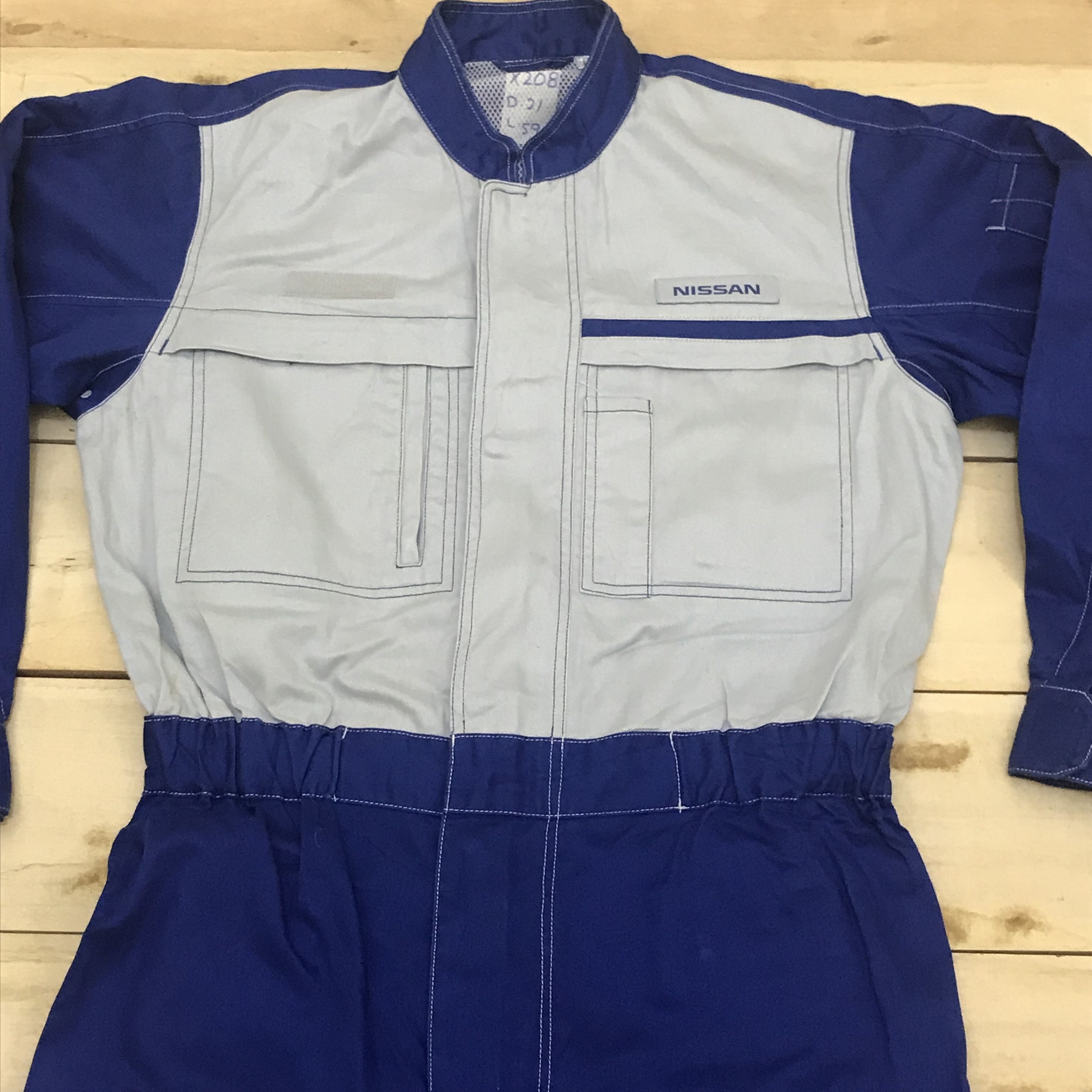 Japanese Brand X208 NISSAN GTR JDM WORKWEAR COVERALLS Size US 35 - 3 Thumbnail