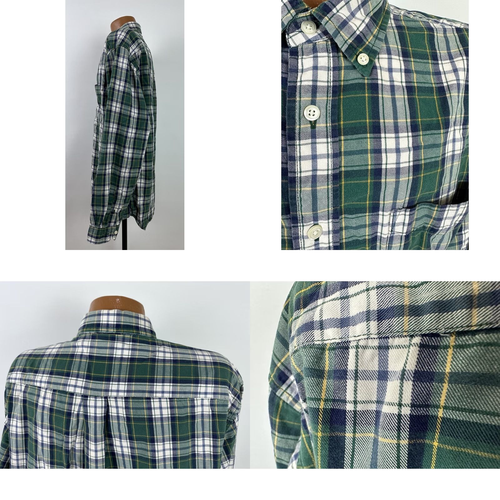 Dockers VINTAGE Dockers Shirt Men XL Green Plaid Button-Up Cotton Twill Casual 90s Size US XL / EU 56 / 4 - 8 Thumbnail