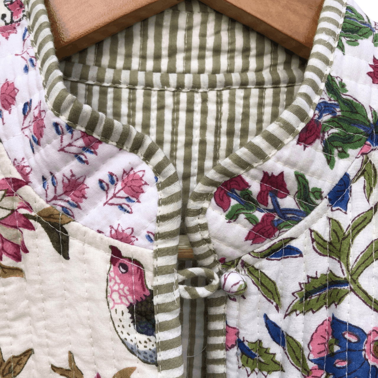 Vintage Floral Print Quilted Jacket Vintage Short Jackets Size S / US 4 / IT 40 - 7 Thumbnail