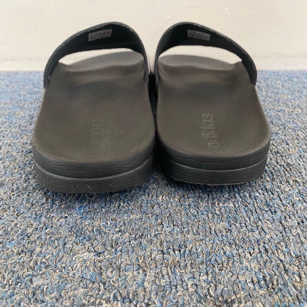 Adidas Adidas men 12 slip on slides black and white Size US 12 / EU 45 - 4 Thumbnail
