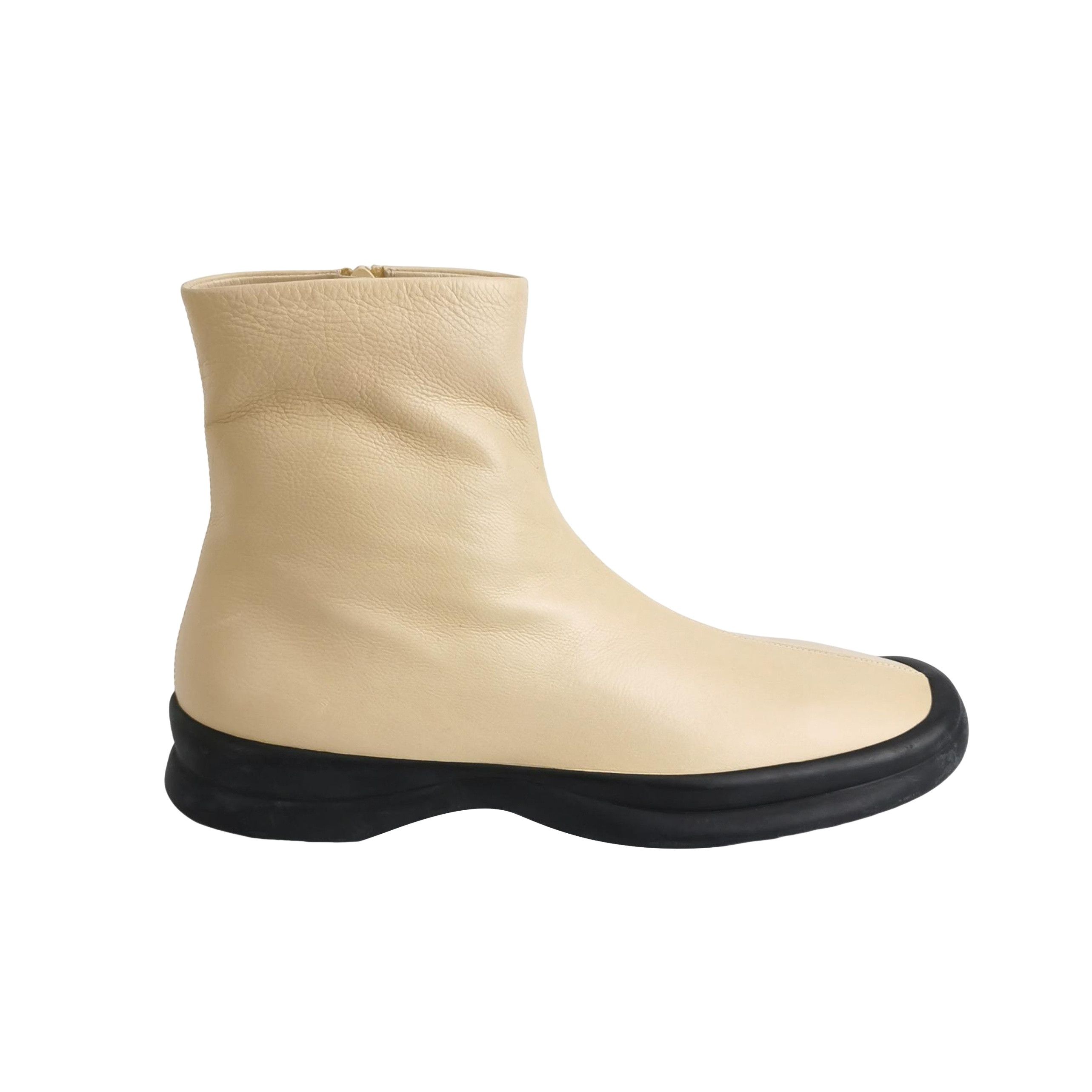 The Row The Row Town Leather Zip Ankle Boots 41 Size US 11 / IT 41 - 1 Thumbnail