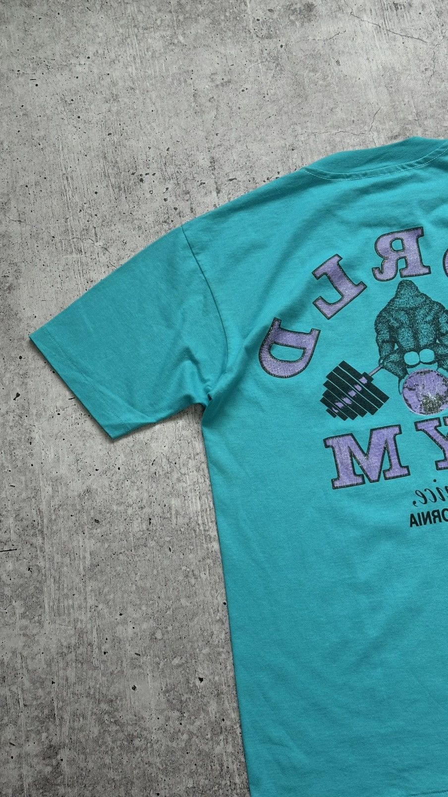 Vintage Vintage 90’s World Gym Venice California Single Stitch Tee Size US L / EU 52-54 / 3 - 17 Thumbnail