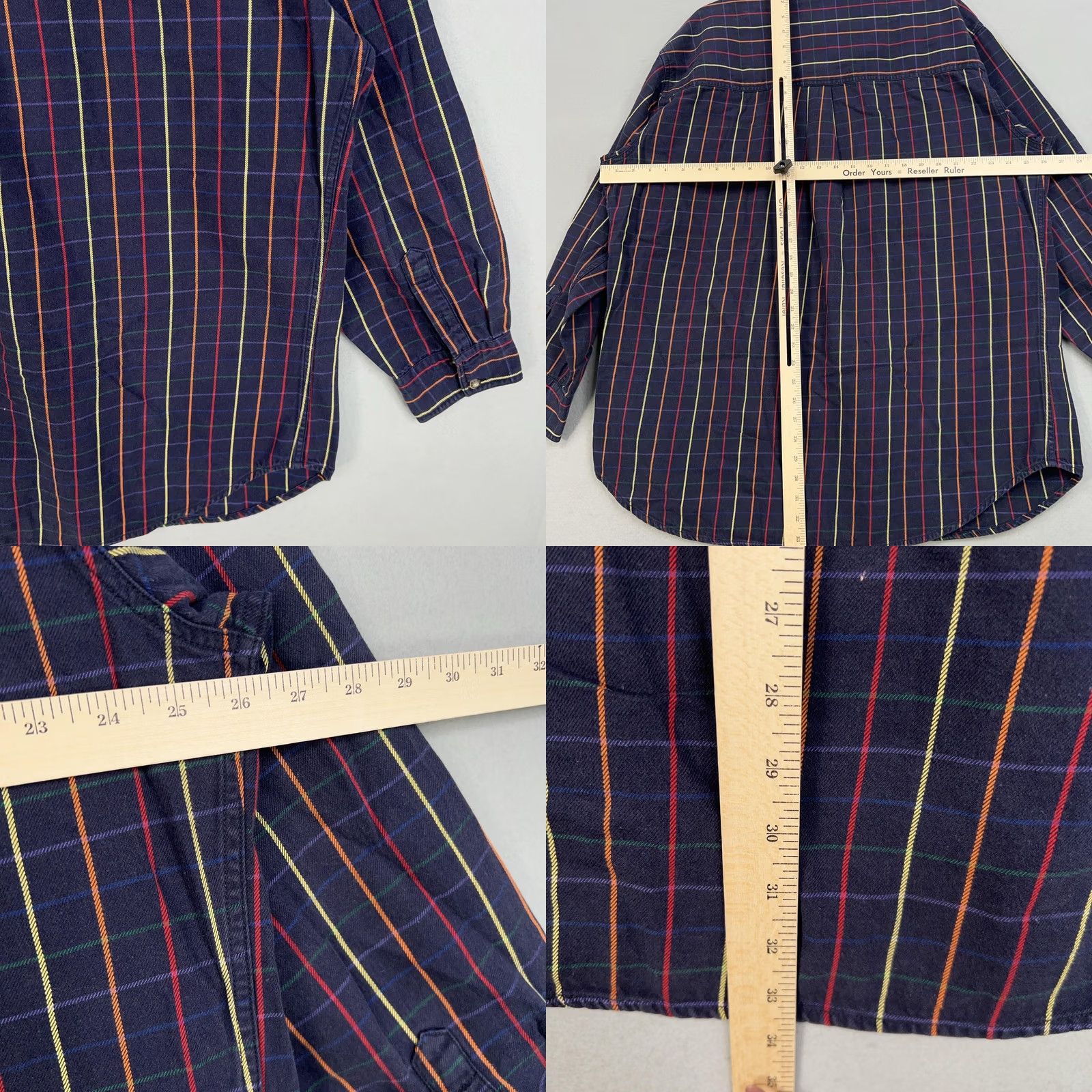 Roper VINTAGE Roper Shirt Mens 2XL Blue Red Plaid Twill Western Rodeo Cowboy Casual Shirt Size US XXL / EU 58 / 5 - 8 Thumbnail