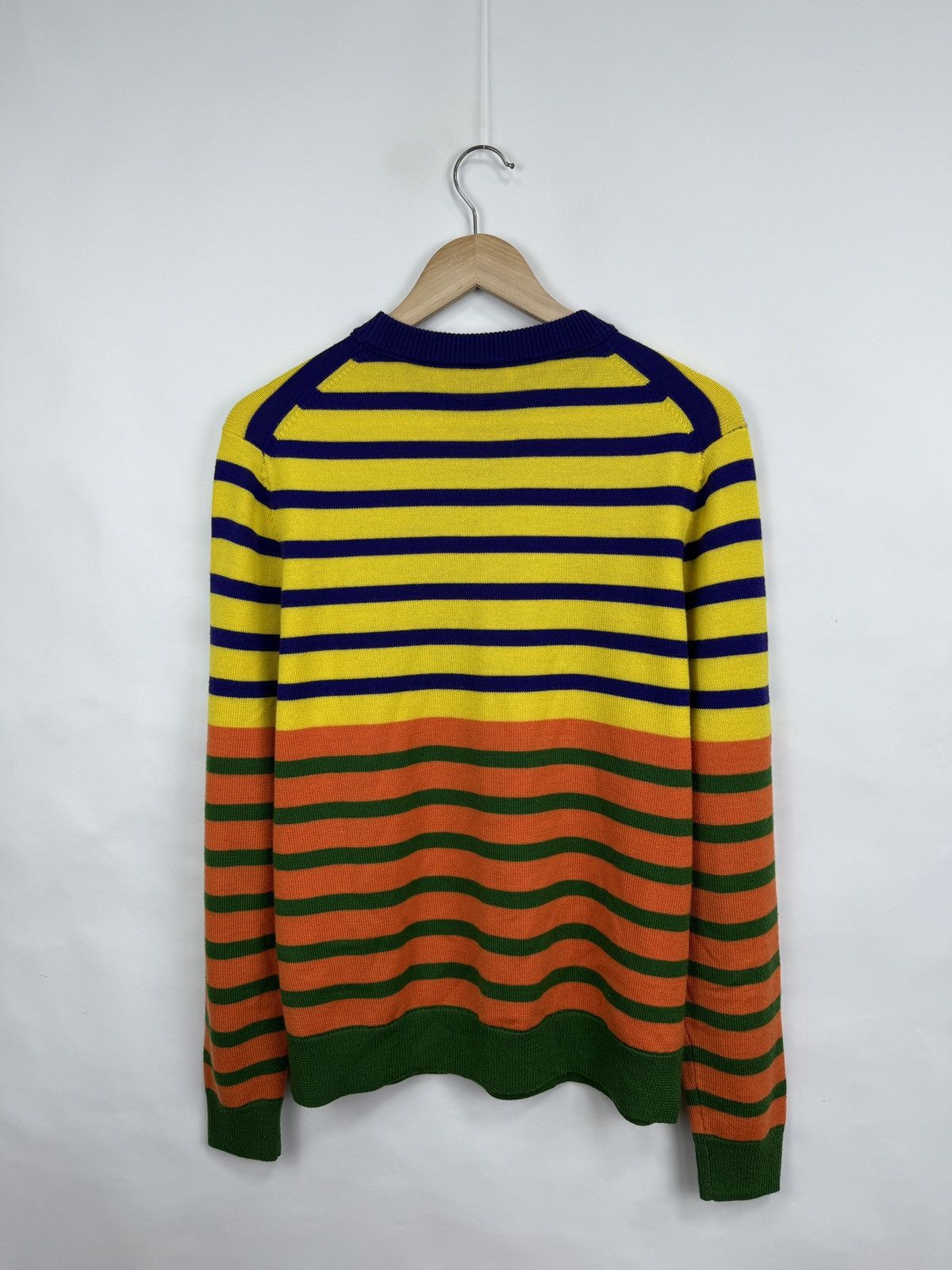 Acne Studios 🇨🇭 Acne Studios Jacob Dahlgren Wool Laine Striped Sweater Y2K Size US S / EU 44-46 / 1 - 6 Thumbnail
