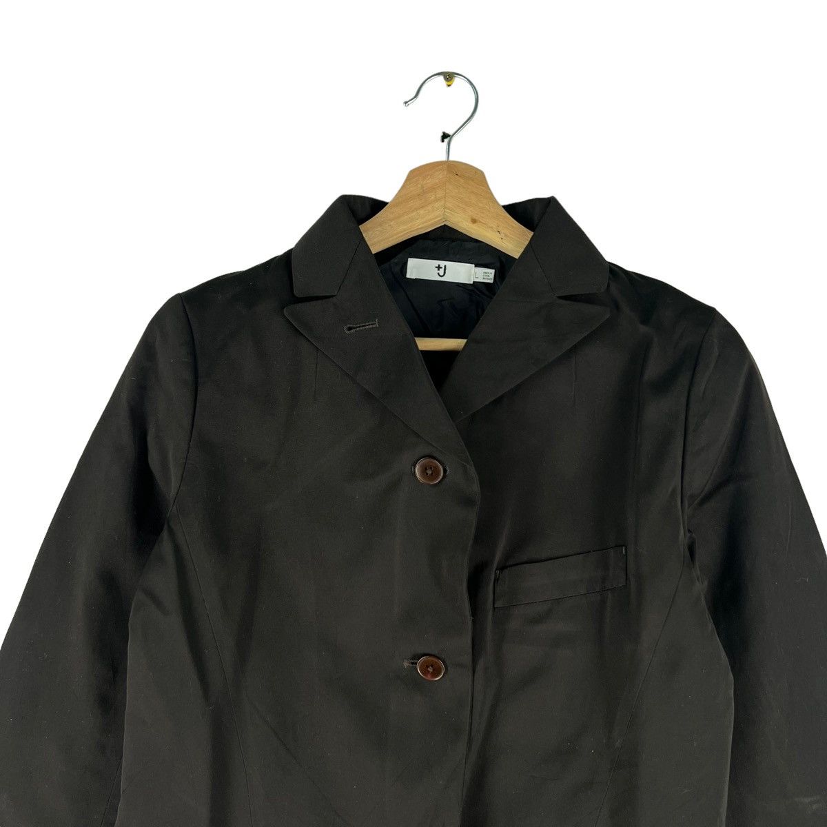 Jil Sander 🔥RICH BLACK - CHORE JACKET J+ JILL SANDER JAPAN MADE Size US L / EU 52-54 / 3 - 2 Thumbnail