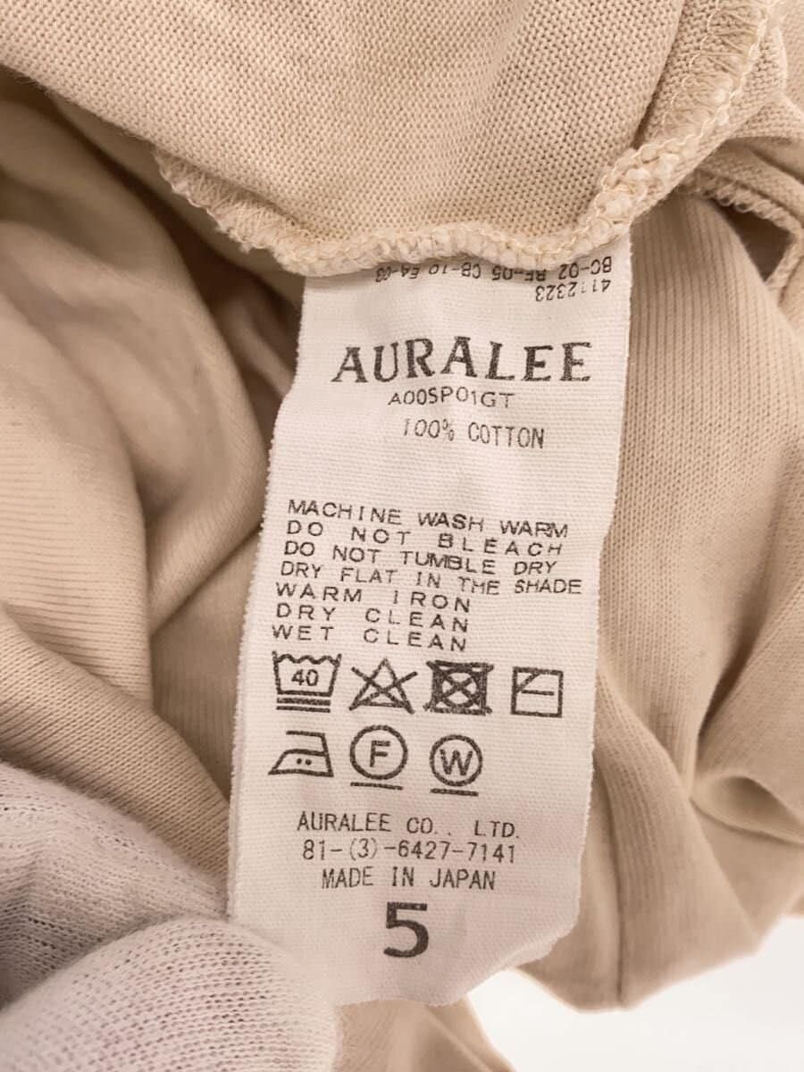 Auralee Beige Cotton Long-sleeved T-shirt Size US XXL / EU 58 / 5 - 5 Thumbnail