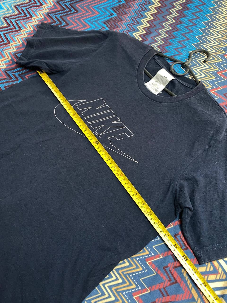 Nike × Vintage Vintage Nike T-Shirt Big Logo Swoosh Black 2000s Size US L / EU 52-54 / 3 - 5 Thumbnail