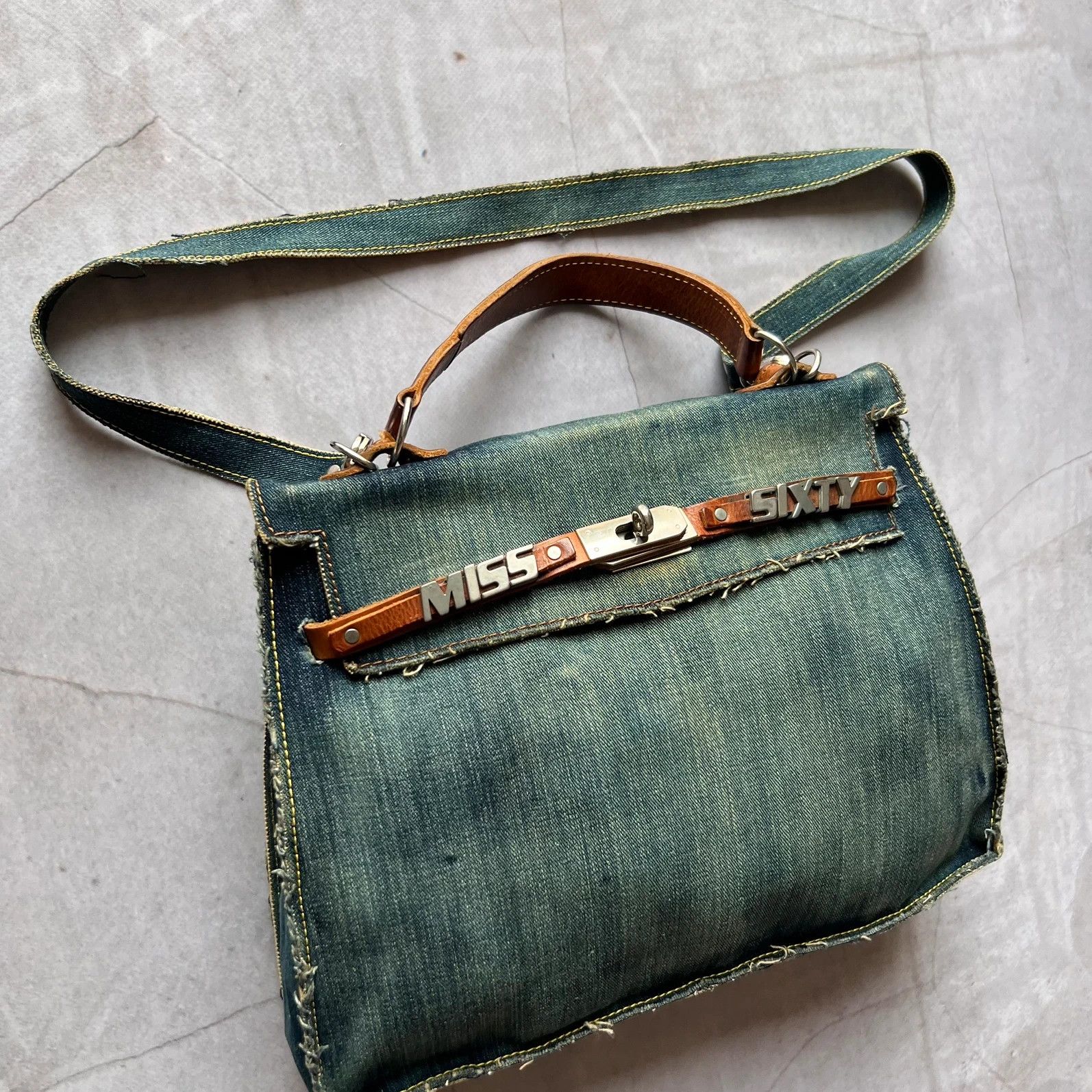 Hysteric Glamour vintage Miss Sixty Shoulder Bag denim Y2K style diesel GGL Size ONE SIZE - 3 Thumbnail