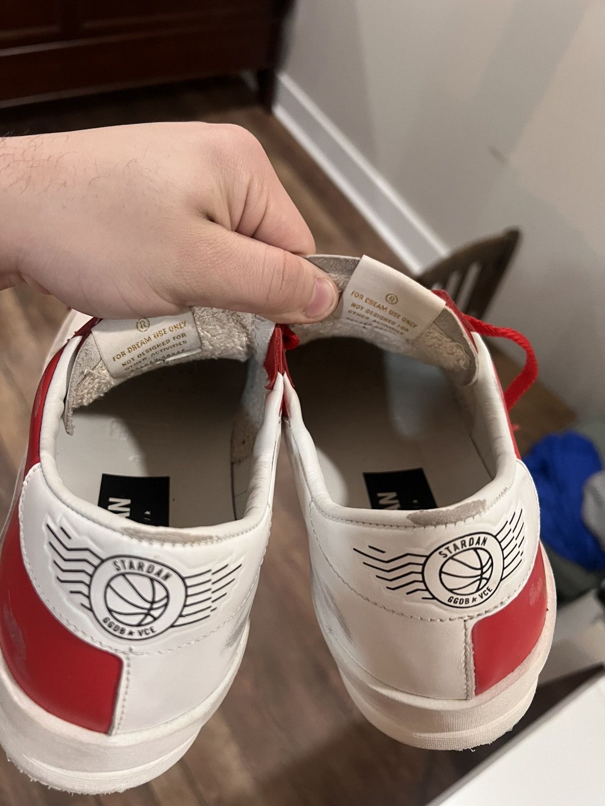 Golden Goose Luxury Golden Goose Red/White Sneakers Size US 11 / IT 41 - 7 Thumbnail