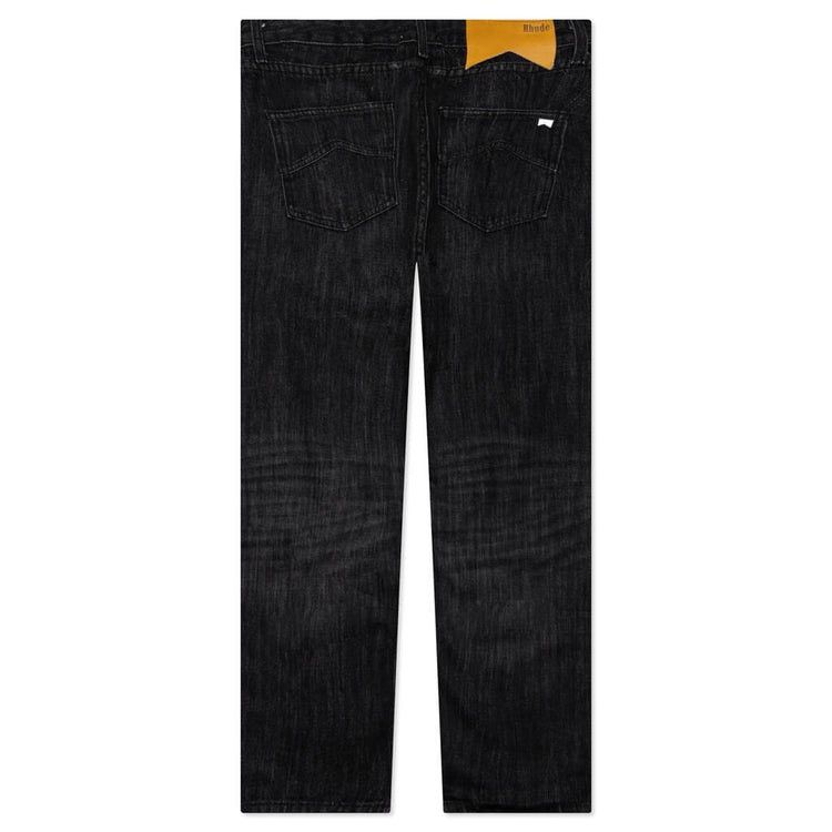 Rhude RHUDE Classic Denim Black Jeans Logo Men’s Size 34 Stretch Size US 34 / EU 50 - 2 Thumbnail