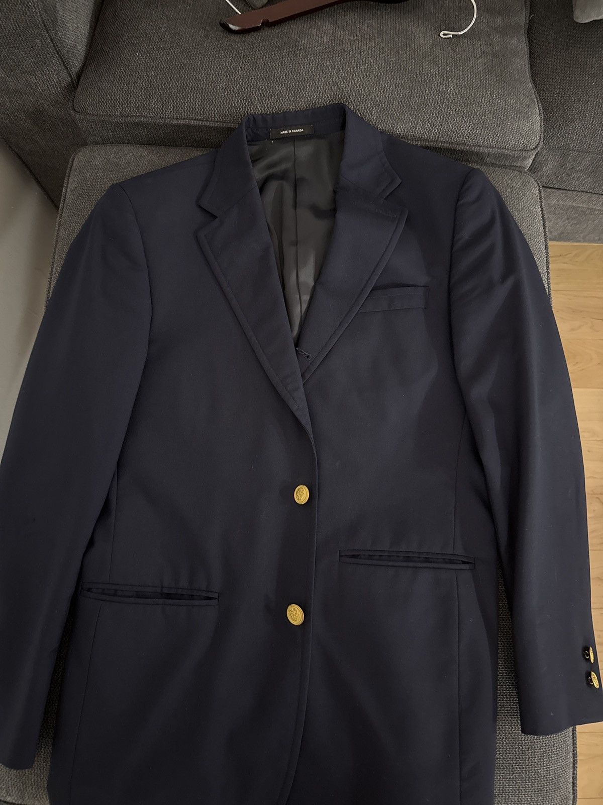 J. Press Navy Blazer Size 36R - 4 Thumbnail