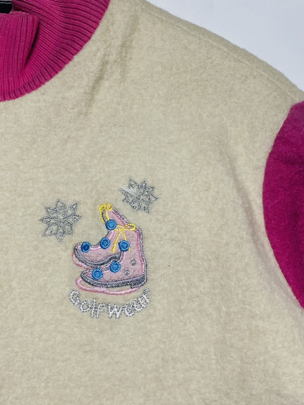 Angel Blue 1980s Green Italy - Embroidery Snow Wool Jacket Size M / US 6-8 / IT 42-44 - 6 Thumbnail