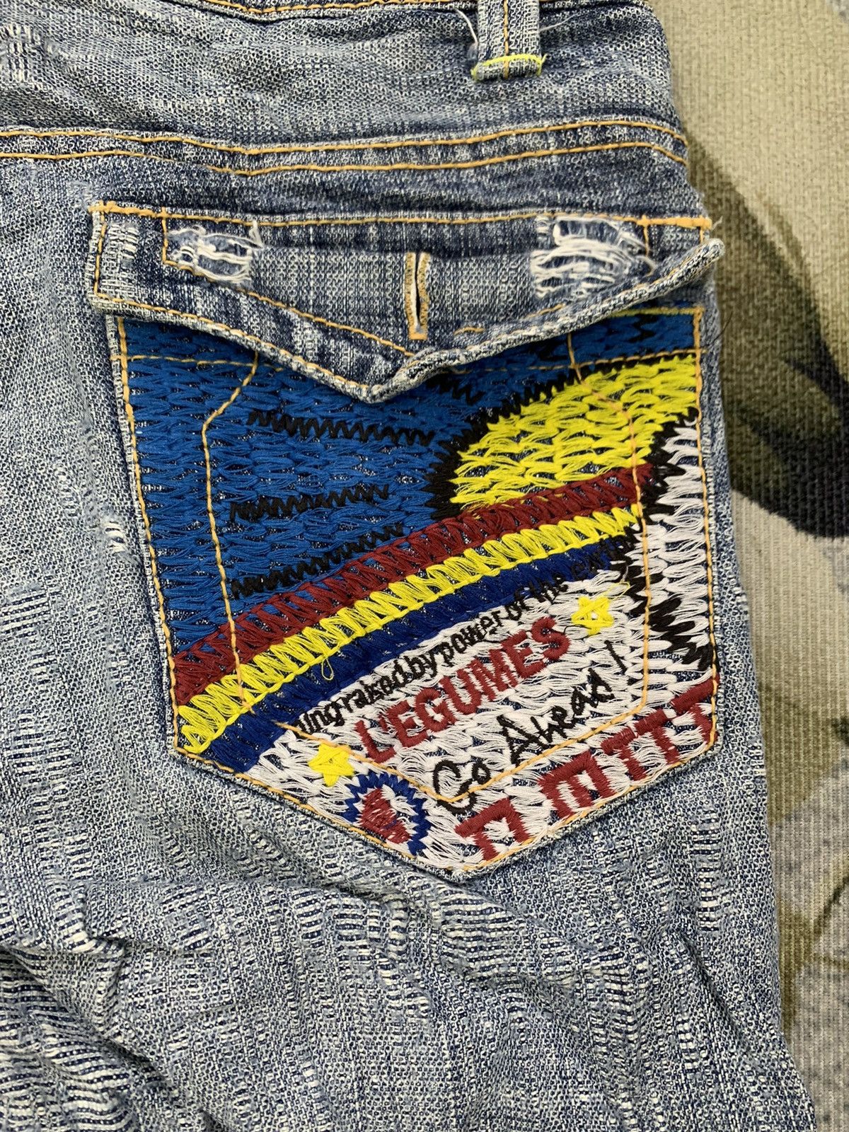 Other Distress Heritage Stone Directivity Denim Pant Size US 34 / EU 50 - 12 Thumbnail