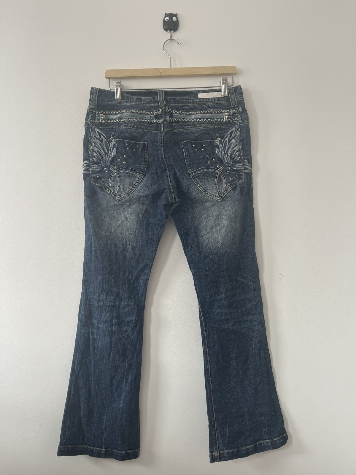 14th Addiction Rare Vintage CLASSICAL ELF Wings of Butterfly Flare Denim Size US 32 / EU 48 - 1 Thumbnail