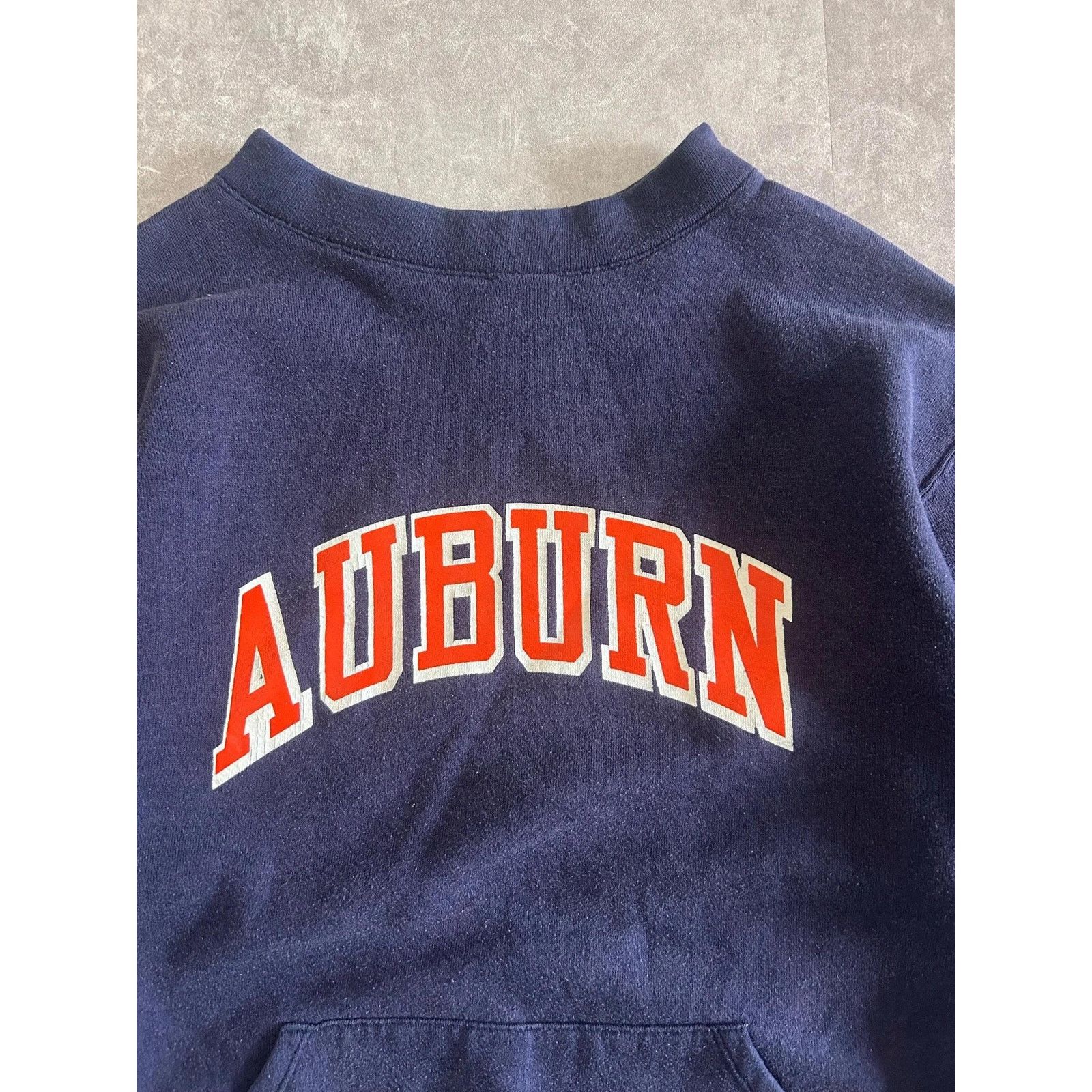Russell Athletic Vintage Auburn Tigers Navy Kangaroo Pocket Navy Crewneck -L Size US L / EU 52-54 / 3 - 2 Thumbnail