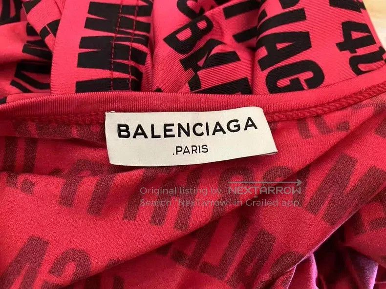 Balenciaga Balenciaga Red T-Shirt Size US XL / EU 56 / 4 - 6 Thumbnail
