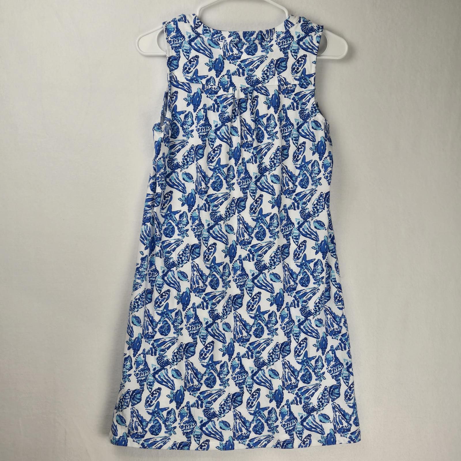 Designer Lilly Pulitzer Dev Dress Coastal Sleeveless Dress Size XS Size XS / US 0-2 / IT 36-38 - 4 Thumbnail