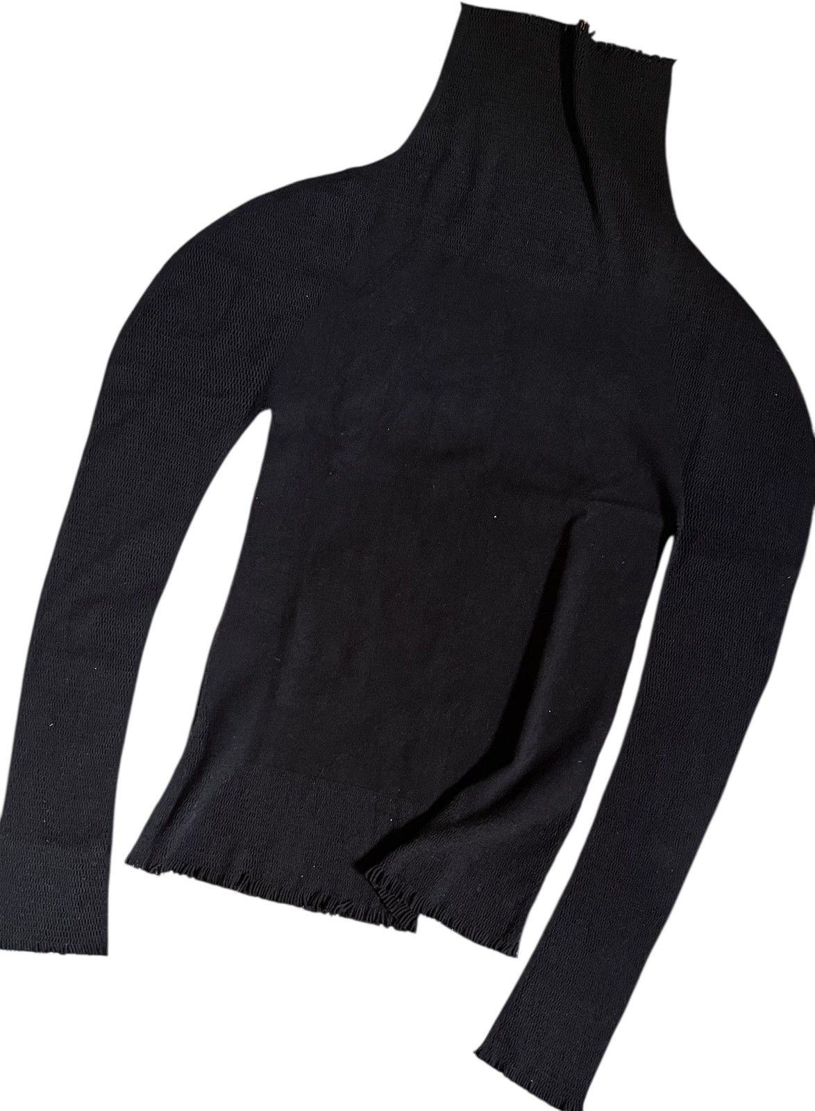 Homme Plisse Issey Miyake TAX FREE 🇺🇸 issey miyake fete avant garde fringe turtleneck Size S / US 4 / IT 40 - 2 Thumbnail