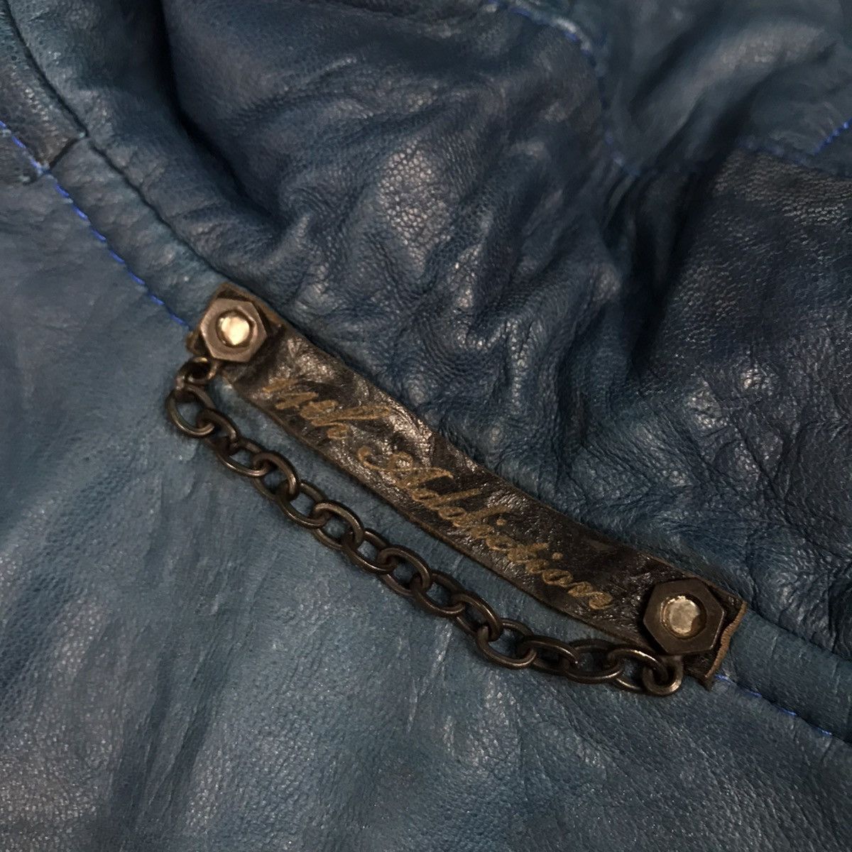14th Addiction 14th Addiction Ifsixwasnine Style Leather Faded Jacket Size US S / EU 44-46 / 1 - 14 Thumbnail