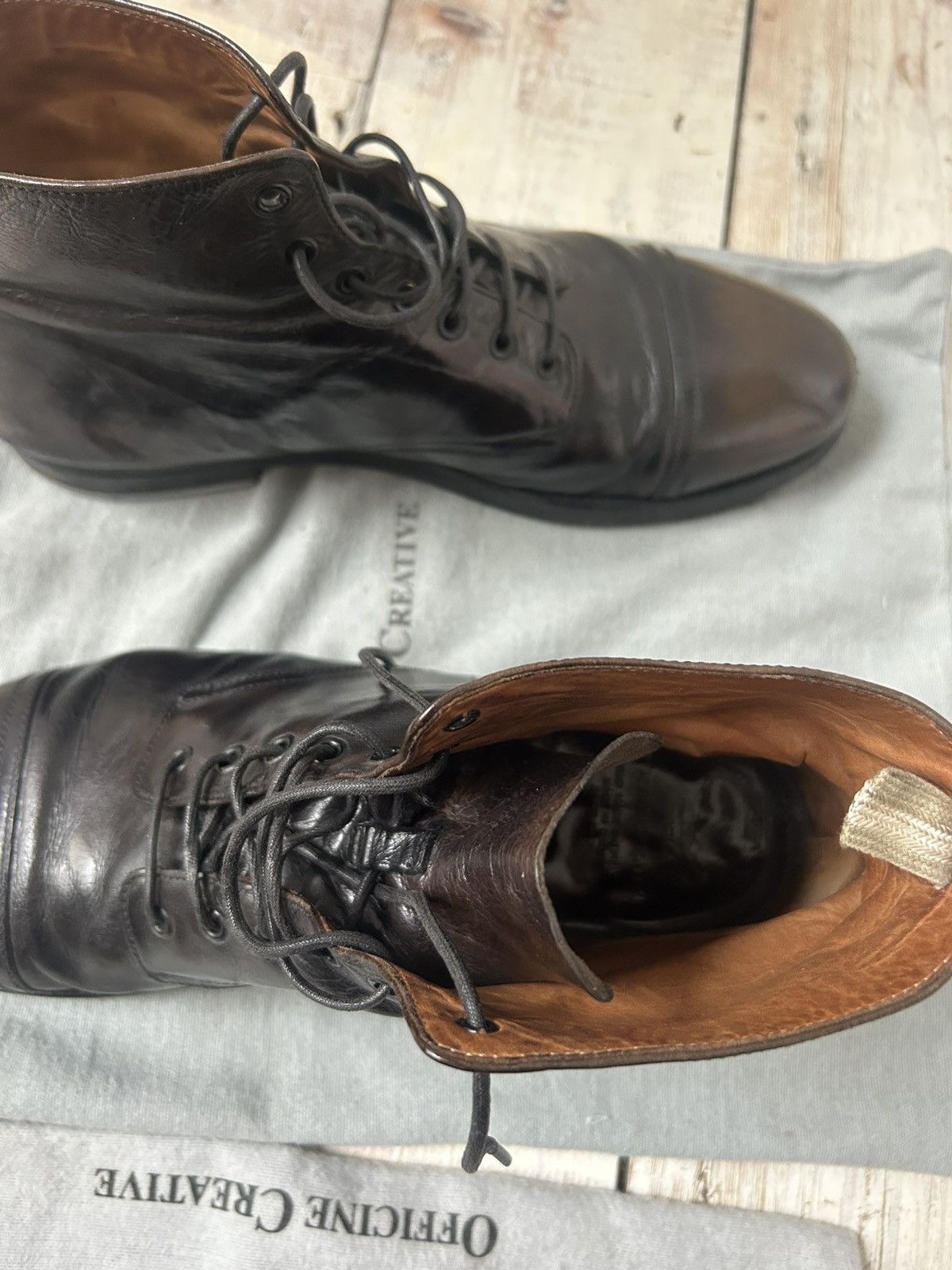 Officine Creative Officene Creative Black Leather Shoes Size US 10 / EU 43 - 6 Thumbnail