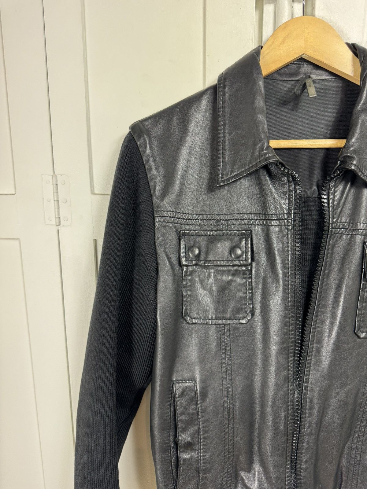 Dior × Hedi Slimane Dior Hedi Slimane FW05 Wool Leather Jacket Size US M / EU 48-50 / 2 - 4 Thumbnail