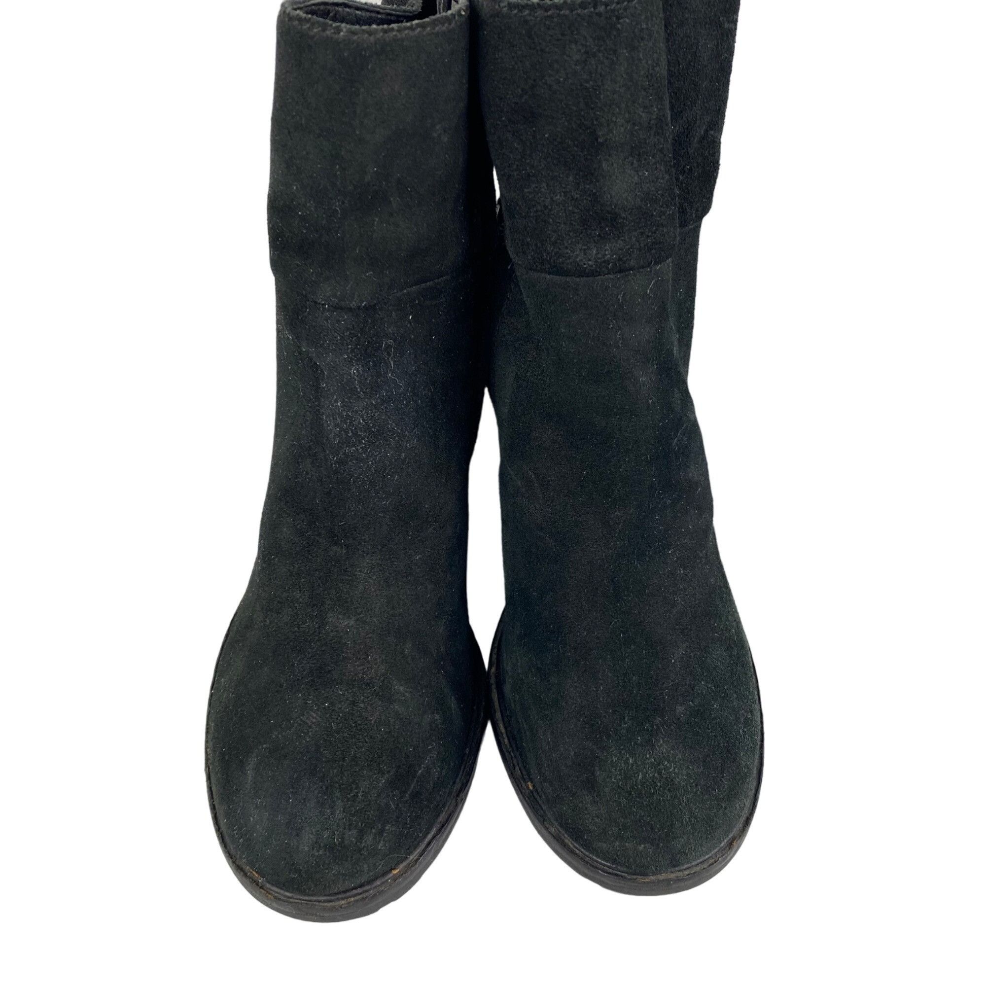 Sam Edelman Sam Edelman Franklin Black Suede Leather Block Heel ankle Bo Size US 10 / IT 40 - 6 Thumbnail