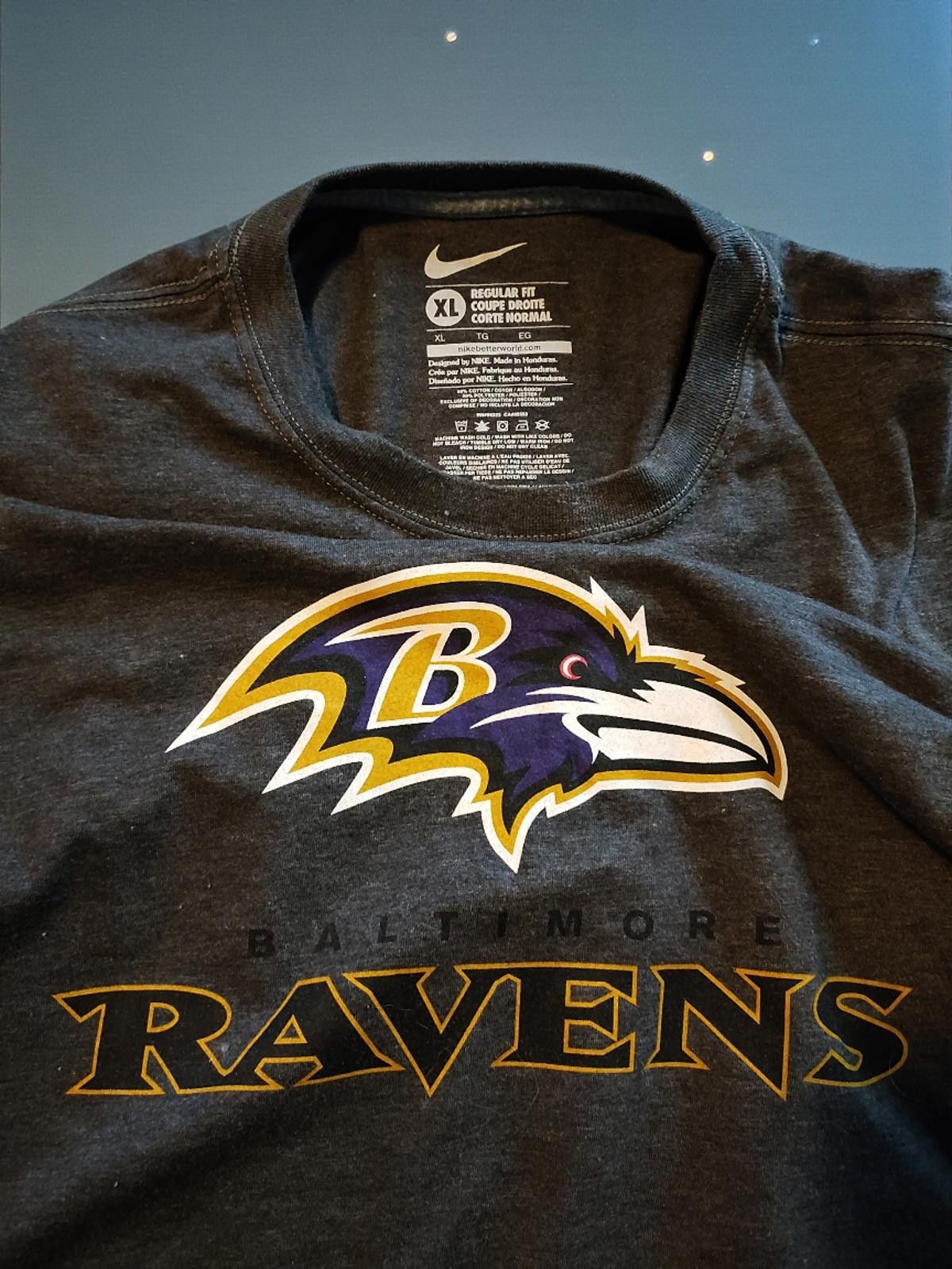 Nike Nike Baltimore Ravens XL Regular Fit T-Shirt Size US XL / EU 56 / 4 - 6 Thumbnail