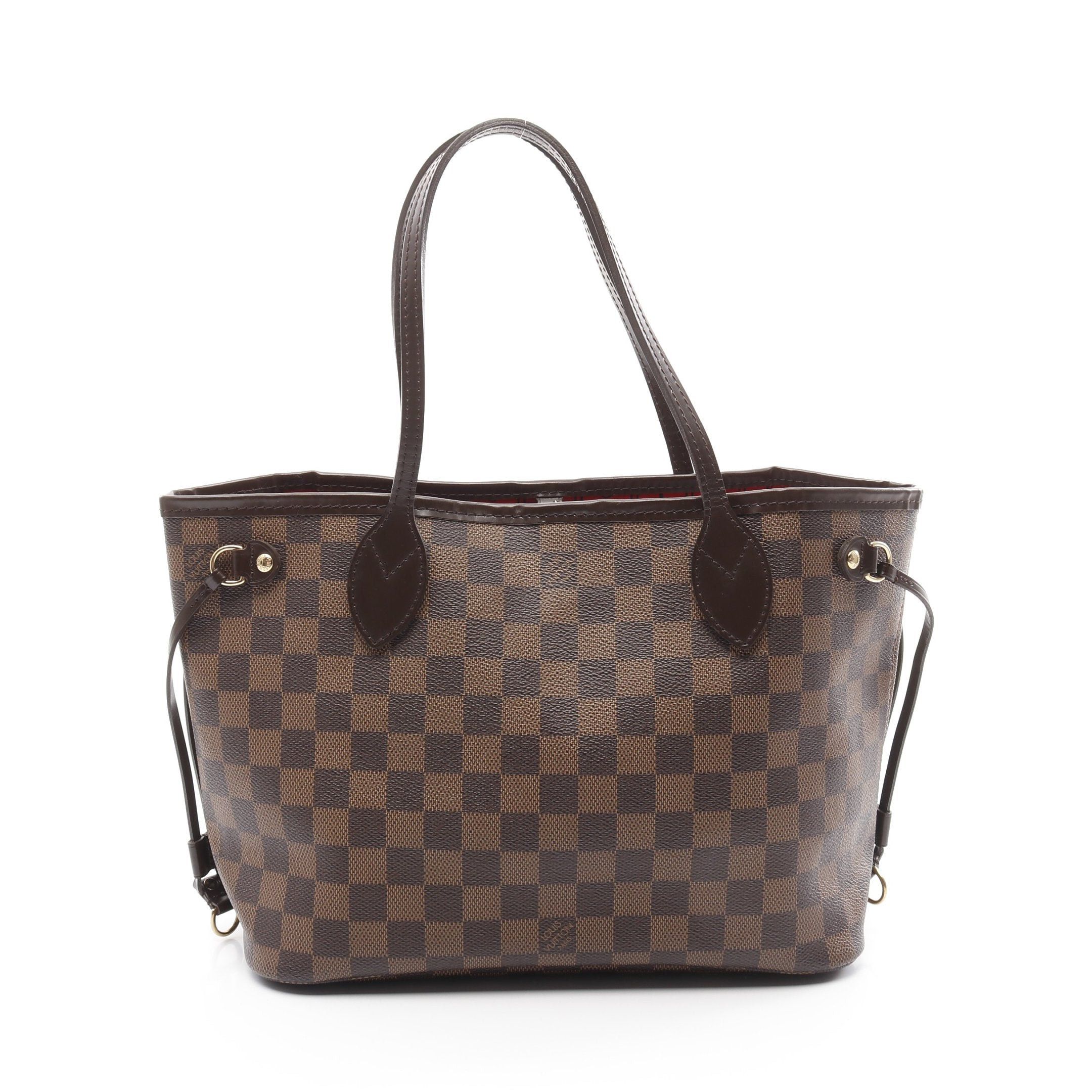 Louis Vuitton Louis Vuitton Neverfull Pm Damier Ebene Handbag Tote Bag Leather Brown Size ONE SIZE - 1 Thumbnail