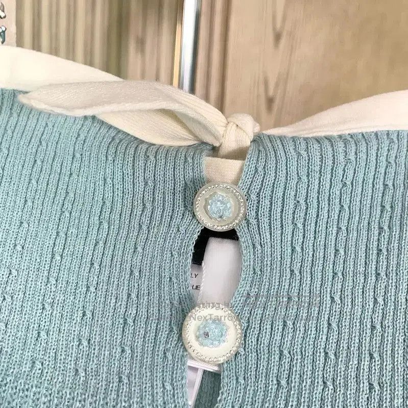Chanel Chanel Summer Blue Cotton Sleeveless Top . Size S / US 4 / IT 40 - 6 Thumbnail
