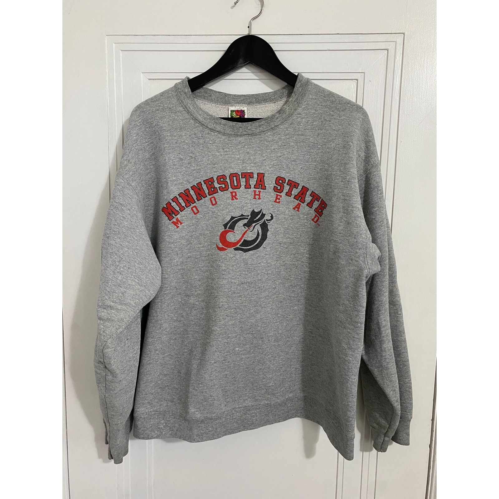 Fruit Of The Loom Minnesota State University Moorhead Crewneck Sweatshirt Sz L Size US L / EU 52-54 / 3 - 1 Thumbnail