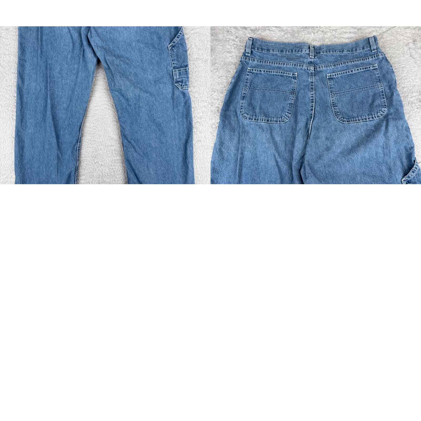 Faded Glory Faded Glory Jeans Women 14P Blue Denim Wide-Leg Relaxed Cotton High Rise 31x28 Jeans Vintage: No Size 36" / US 14 / IT 50 - 10 Thumbnail