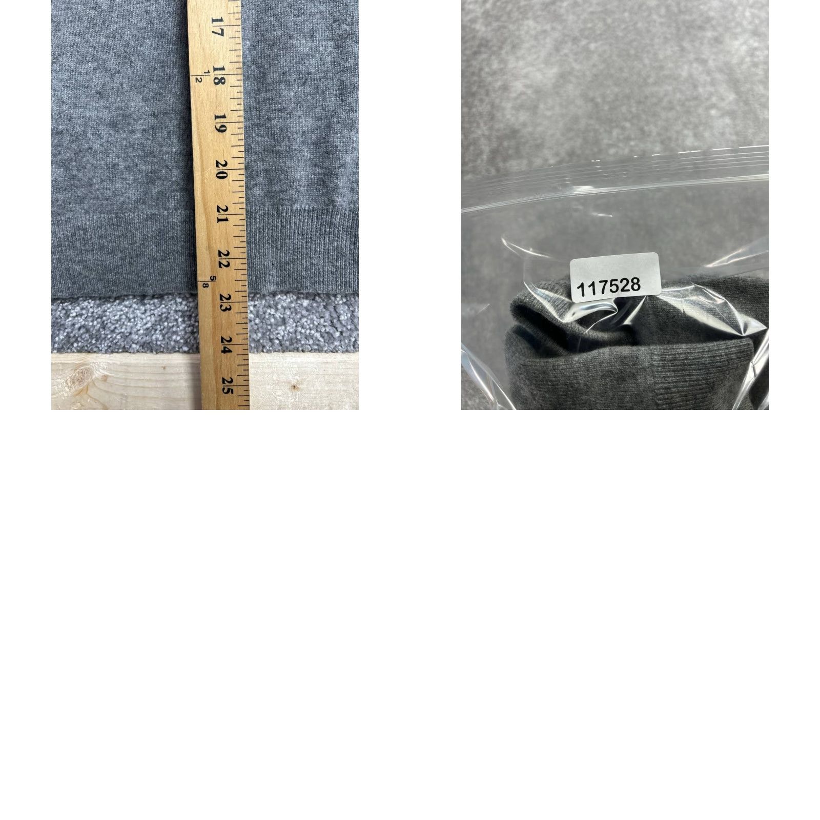 Bloomingdale's C By Bloomingdales Sweater Womens XS Gray Cashmere Tight Knit Ribbed Trim Casual Size XS / US 0-2 / IT 36-38 - 9 Thumbnail