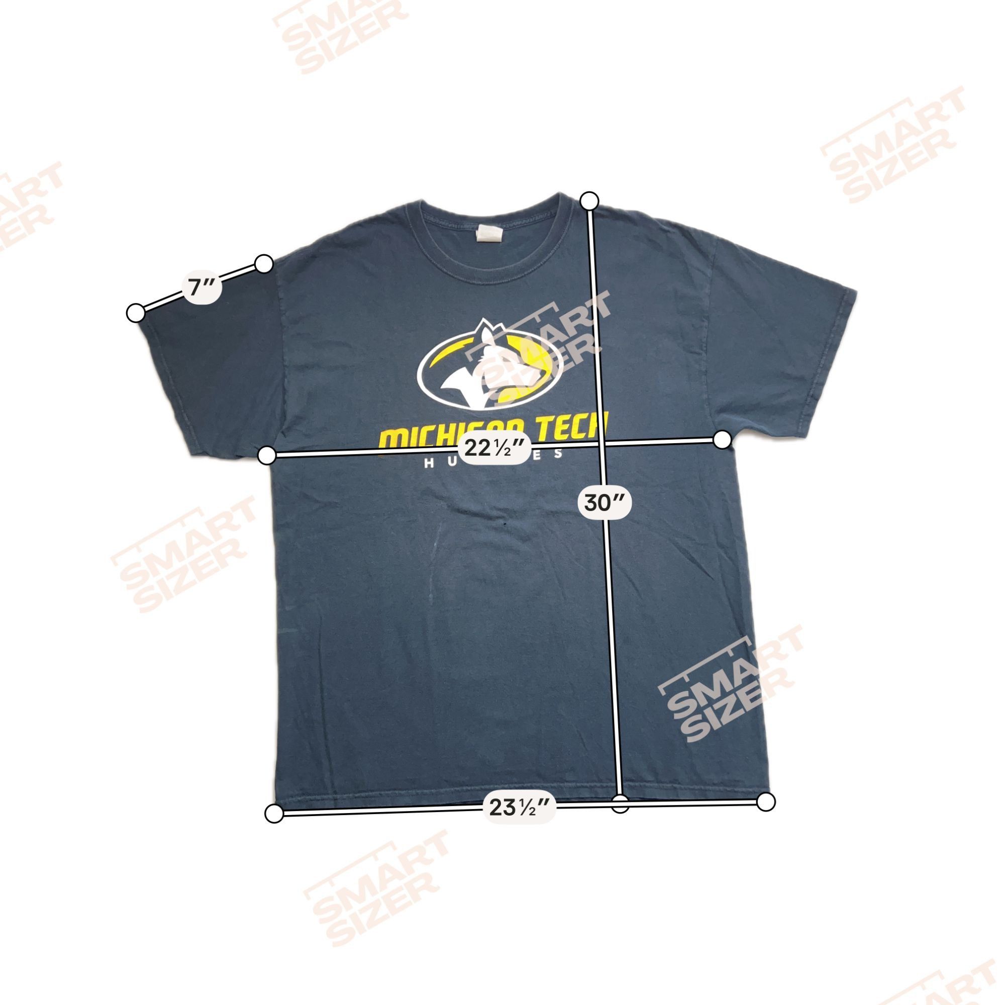 Fruit Of The Loom Michigan Tech Huskies Logo XL T-Shirt Shirt Size US XL / EU 56 / 4 - 5 Thumbnail