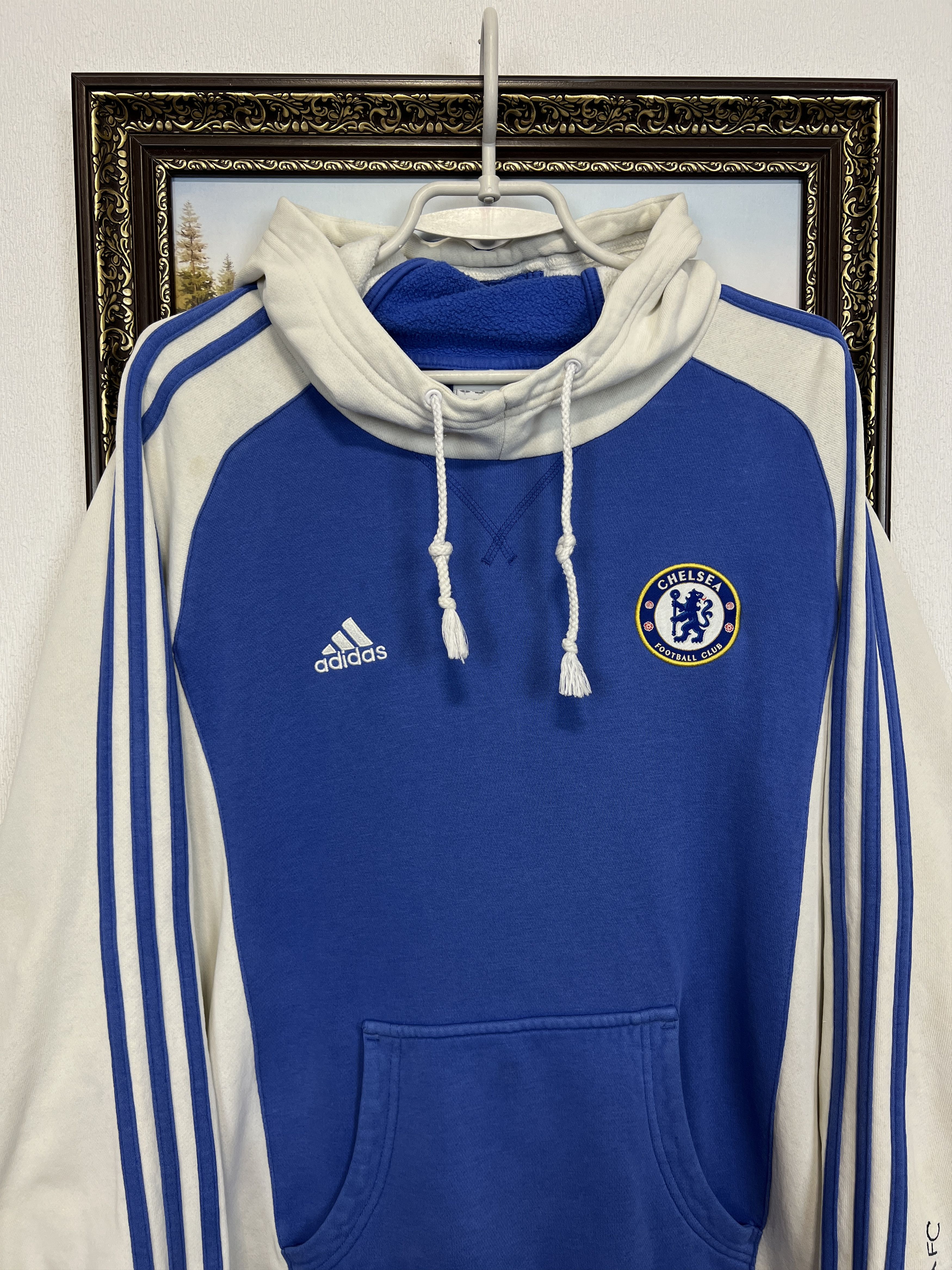 Adidas Vintage Chelsea Football Jacket Soccer Track Top Hoodie Size US S / EU 44-46 / 1 - 2 Thumbnail