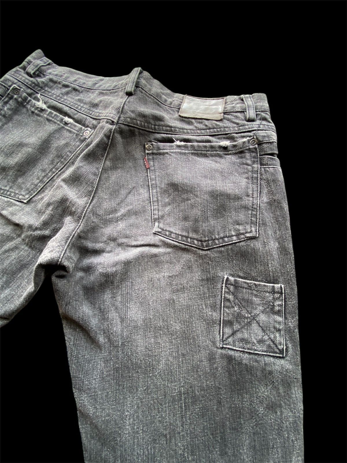 Hysteric Glamour × Japanese Brand × L7 Real Hip Flare Jeans Japanese L7 Real Hip Black pp33 Size US 32 / EU 48 - 10 Thumbnail