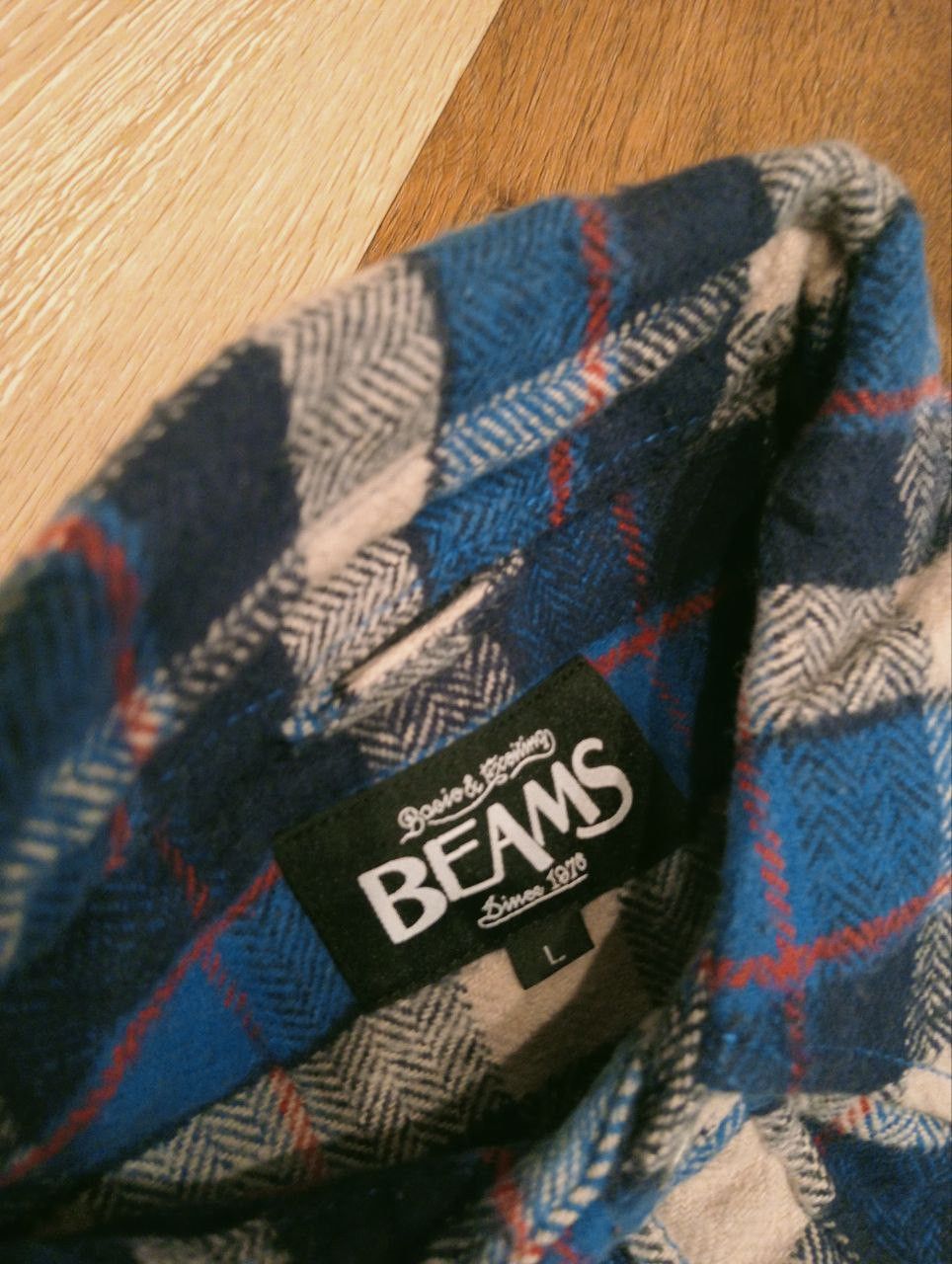 Beams Japan BEAMS JAPAN FLANNEL SHIRT - SIZE L Size US L / EU 52-54 / 3 - 4 Thumbnail