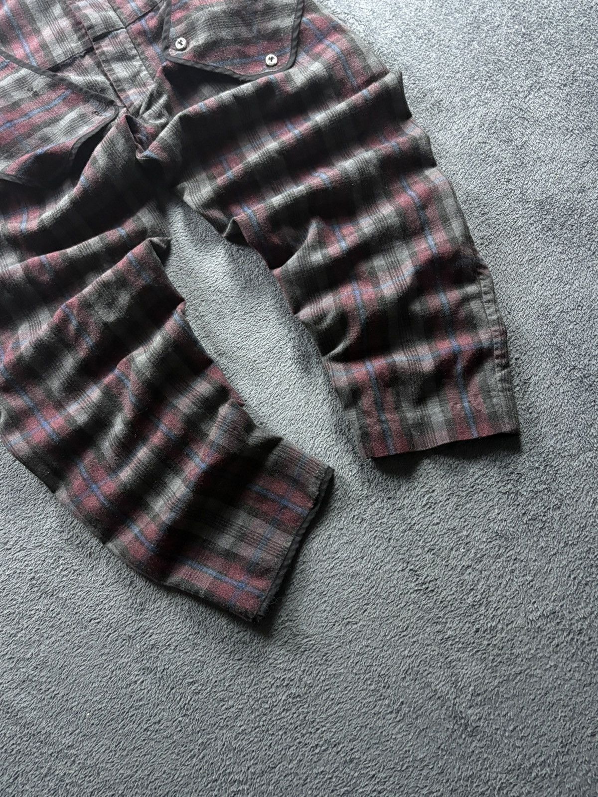 Henrik Vibskov 00s Vintage Henrik Vibskov Retro Plaid Trousers Pants Y2K Size US 35 - 5 Thumbnail